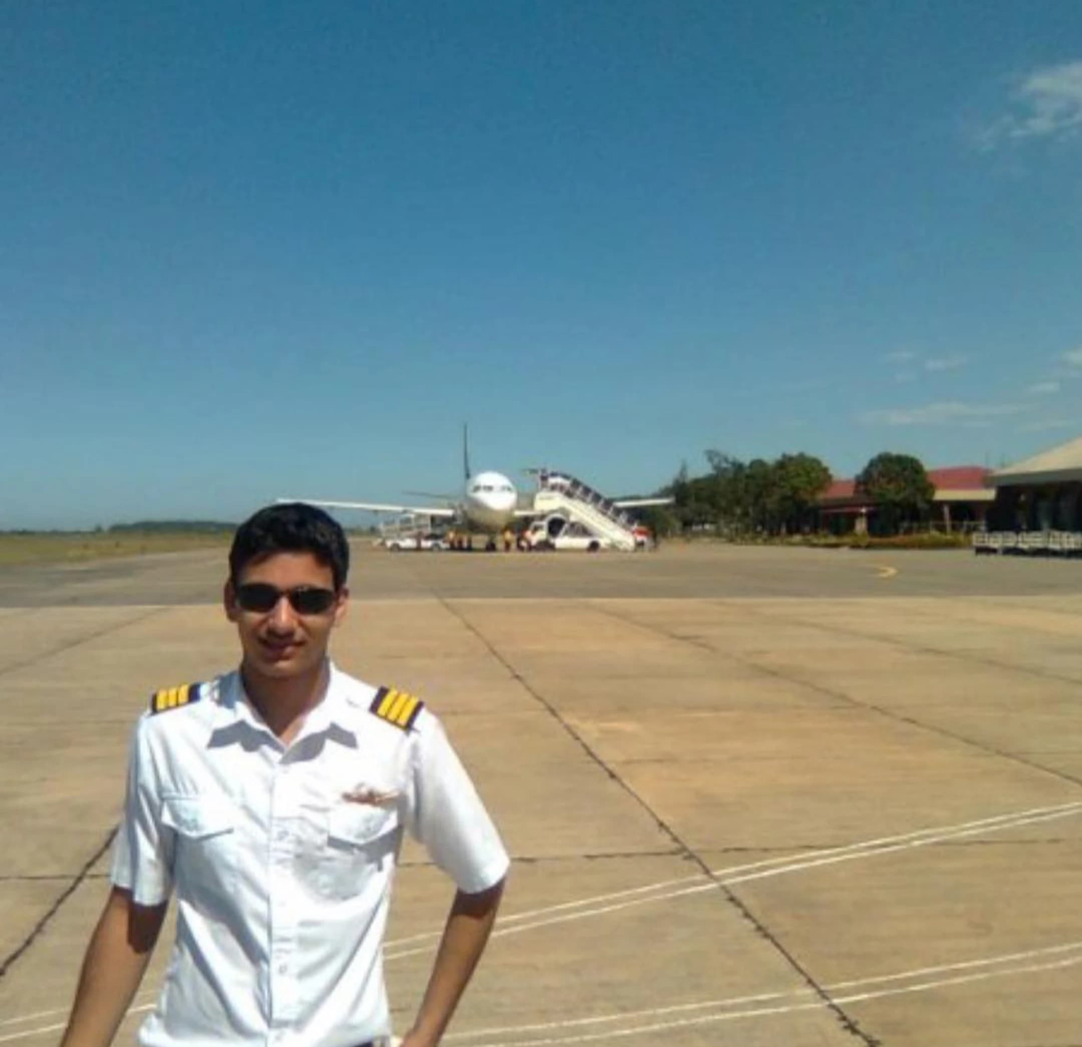 Capt. Pankaj Pahil on the apron