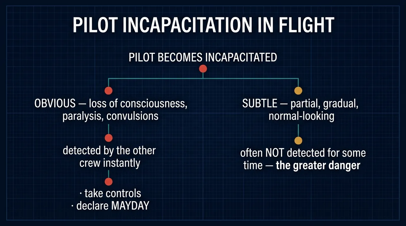 Pilot incapacitation in flight