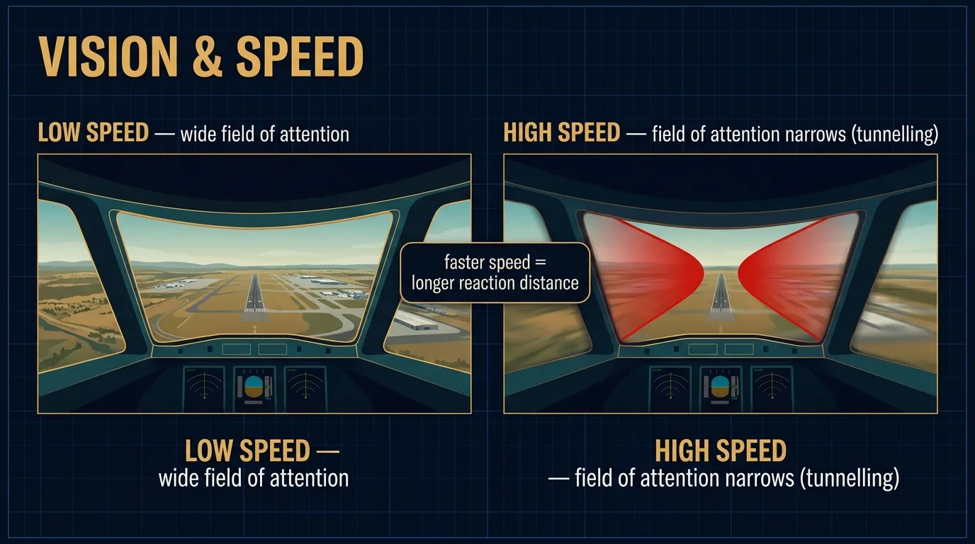 Vision and speed — reaction time