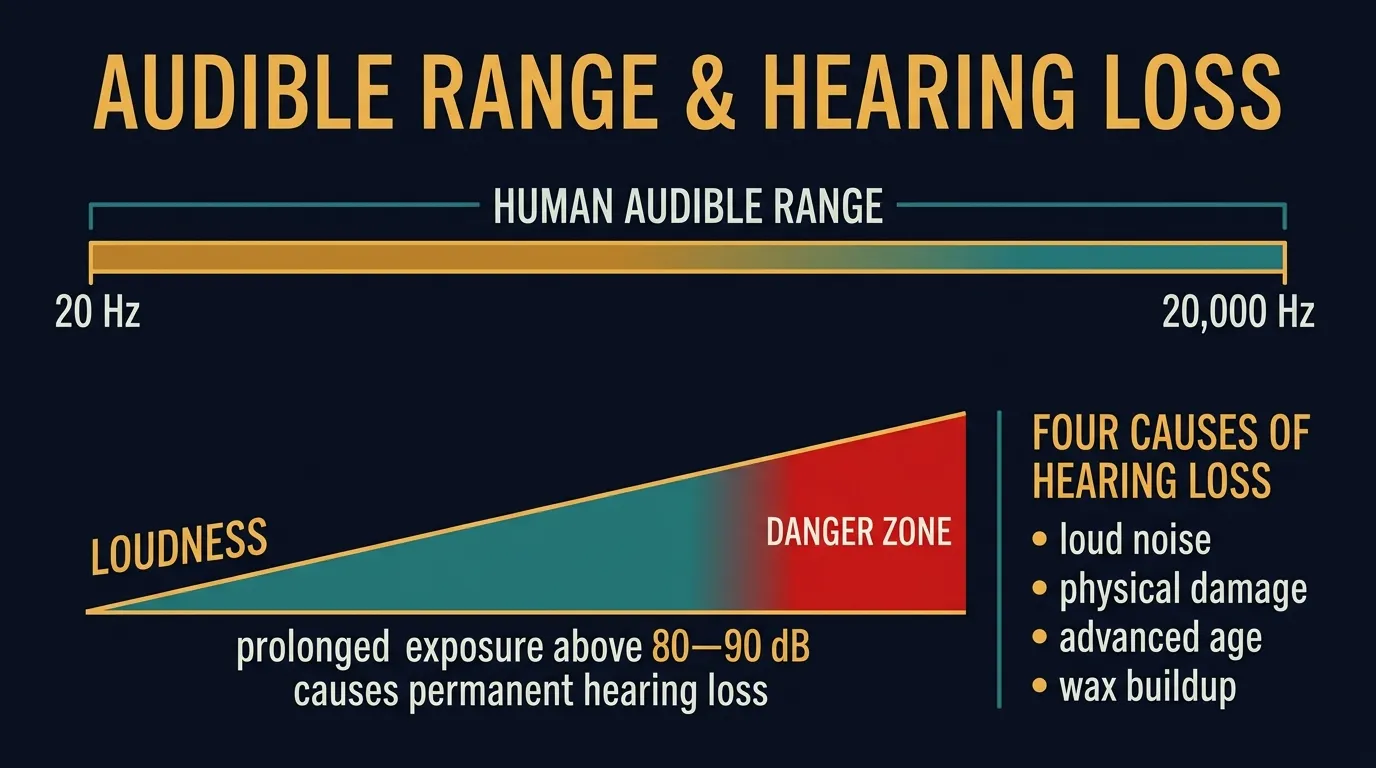 Audible range and noise-induced hearing loss