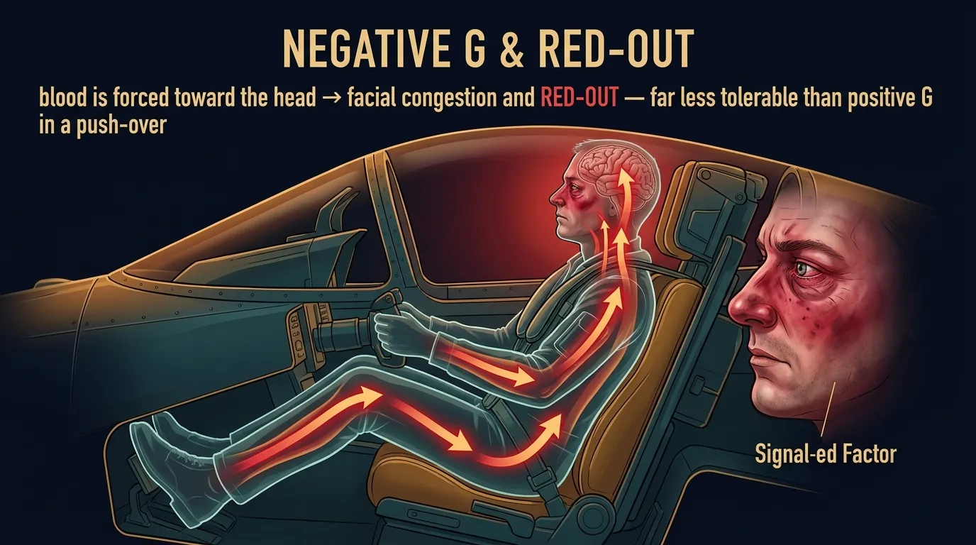 Negative G and red-out