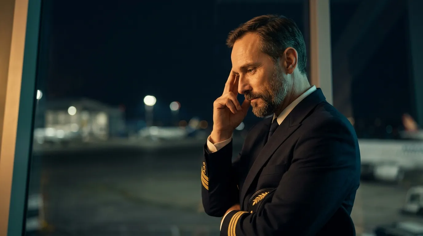 A pilot self-assessing fitness to fly