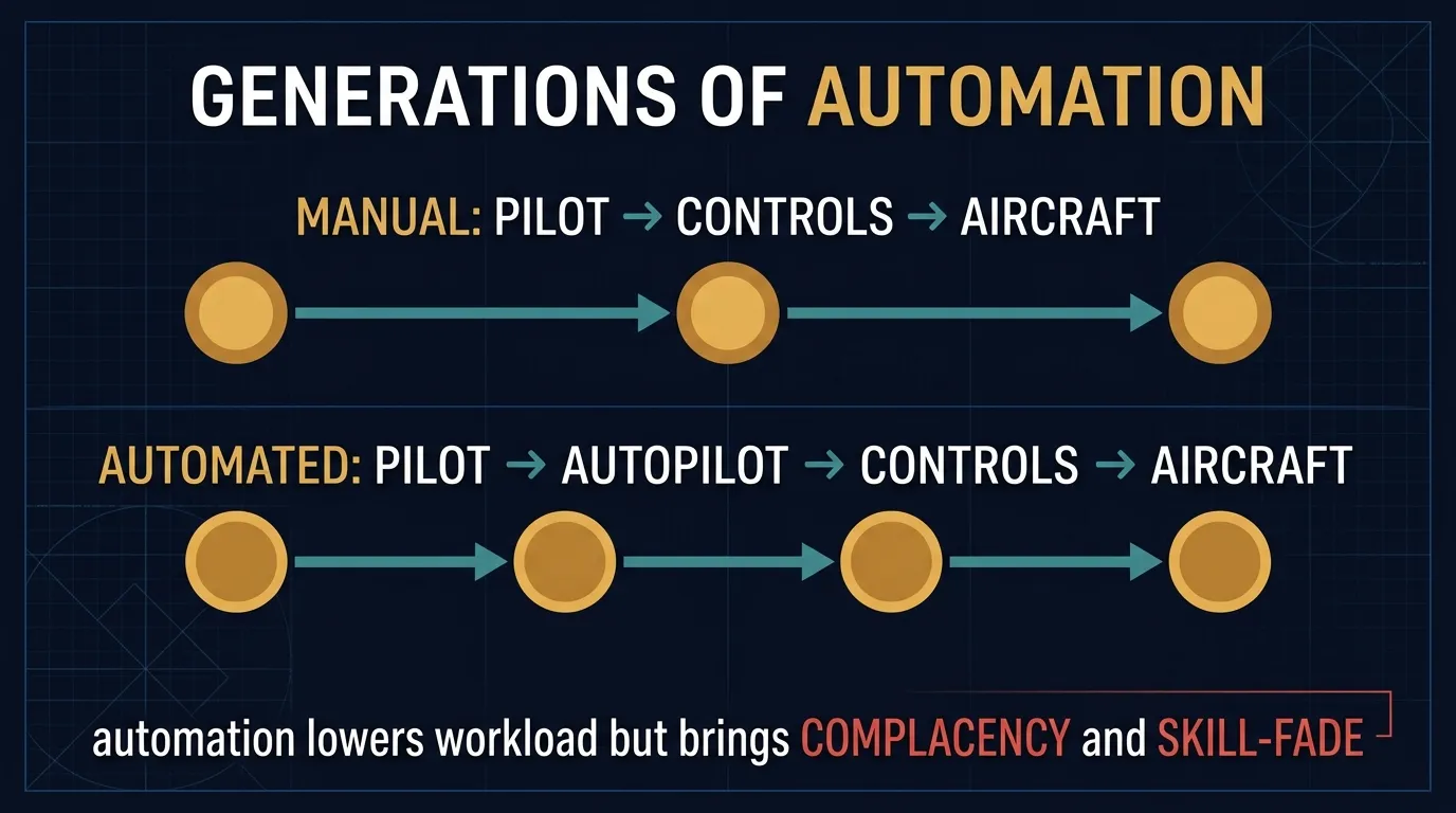 Generations of cockpit automation