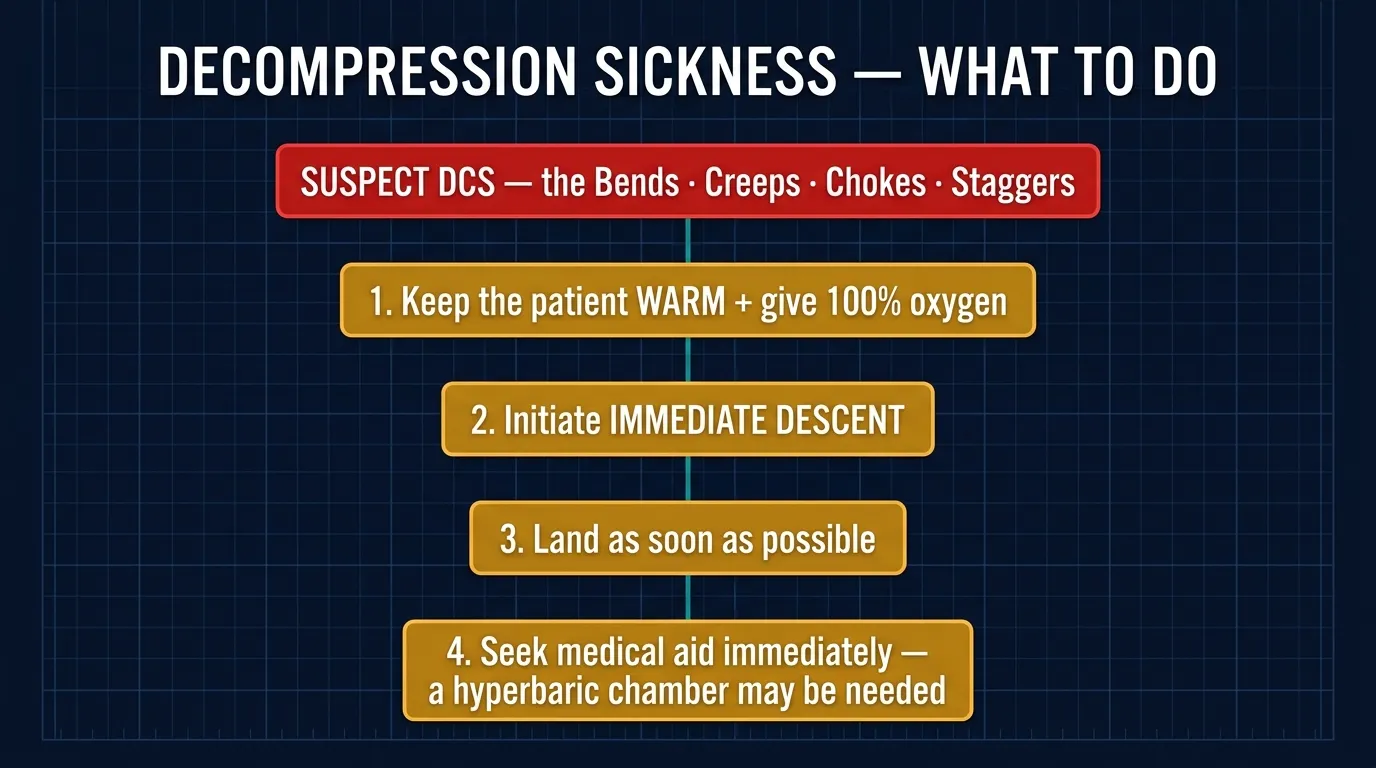 Decompression sickness — types and treatment