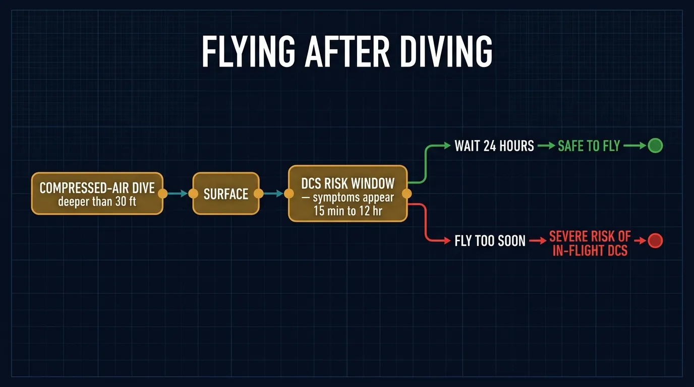 Flying after diving — the 24-hour rule