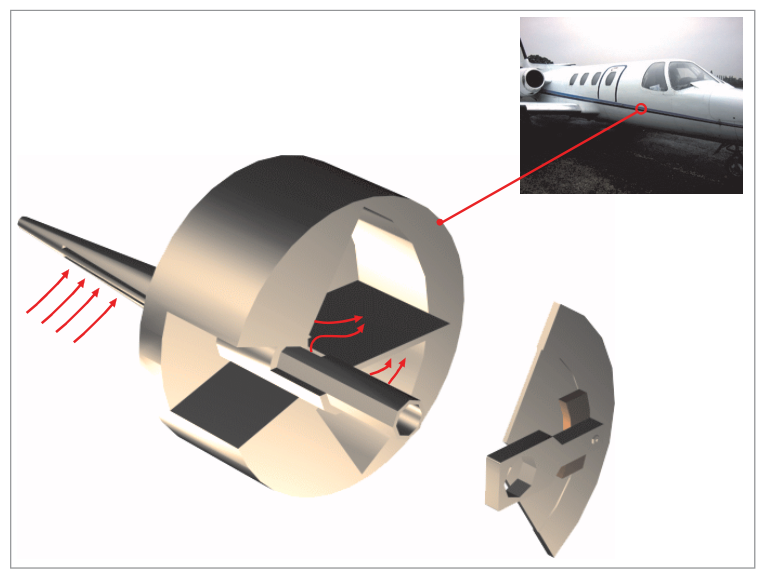 Conical slotted AoA probe