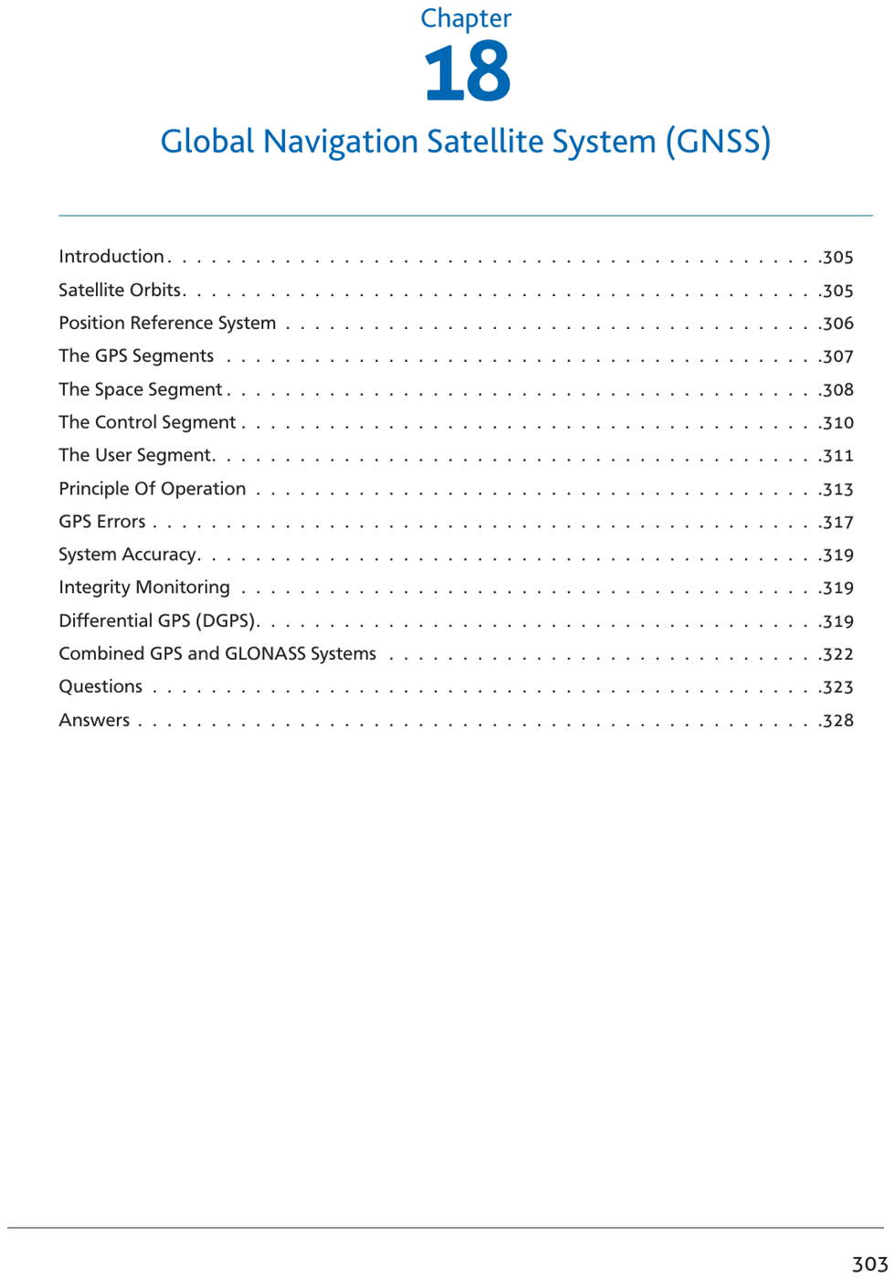 Fig 18.1: GNSS overview — GPS, GLONASS, Galileo, Beidou constellations