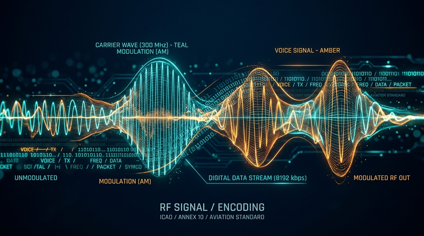 Glowing Radio Wave Modulation