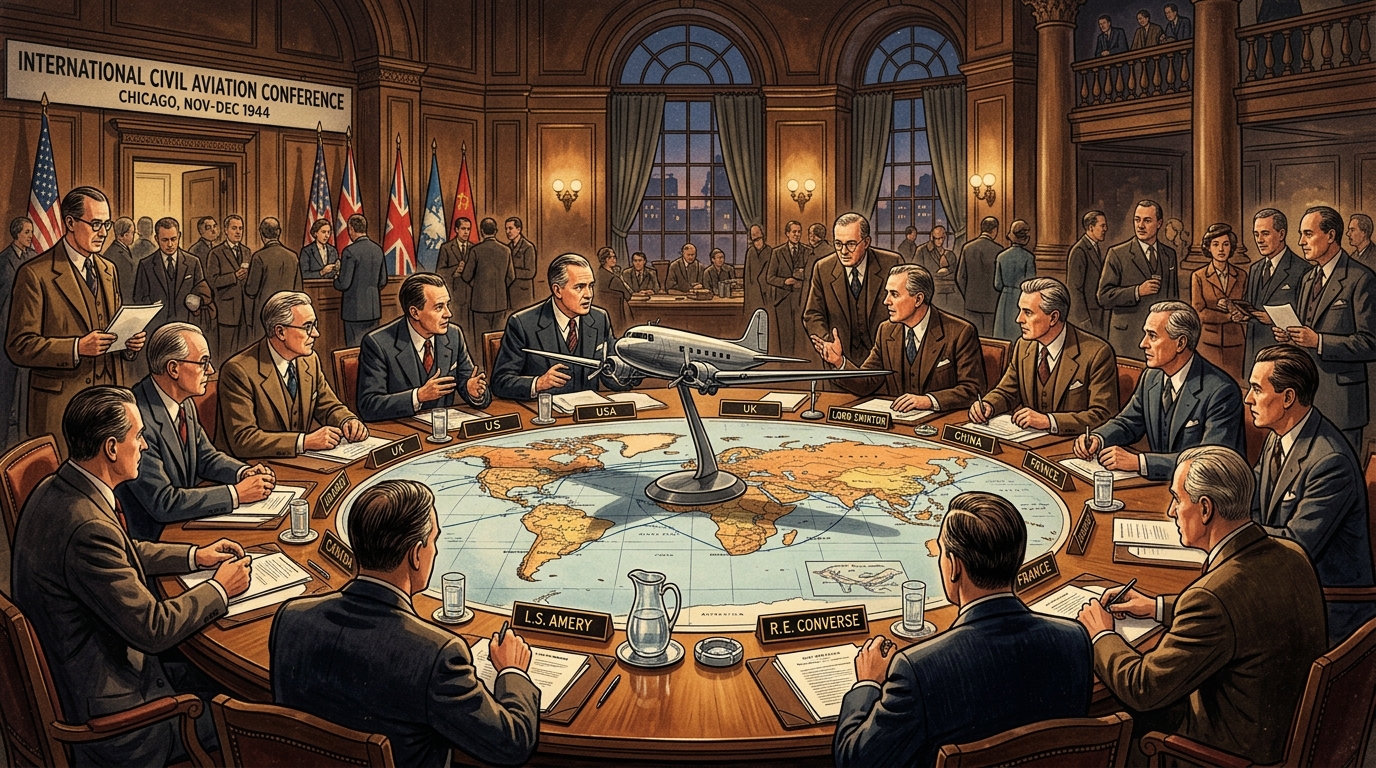 1944 Chicago Convention historic scene