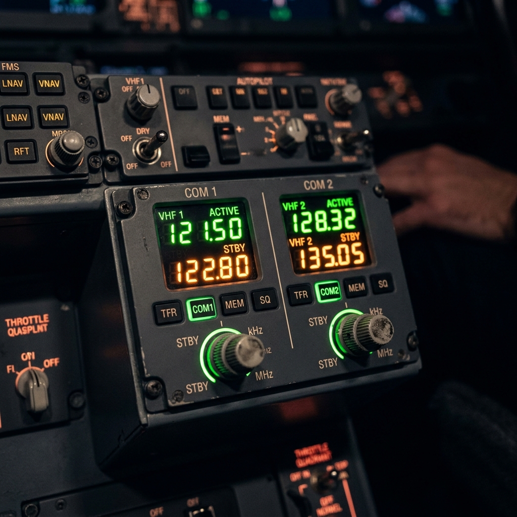 VHF COM Radio Panel