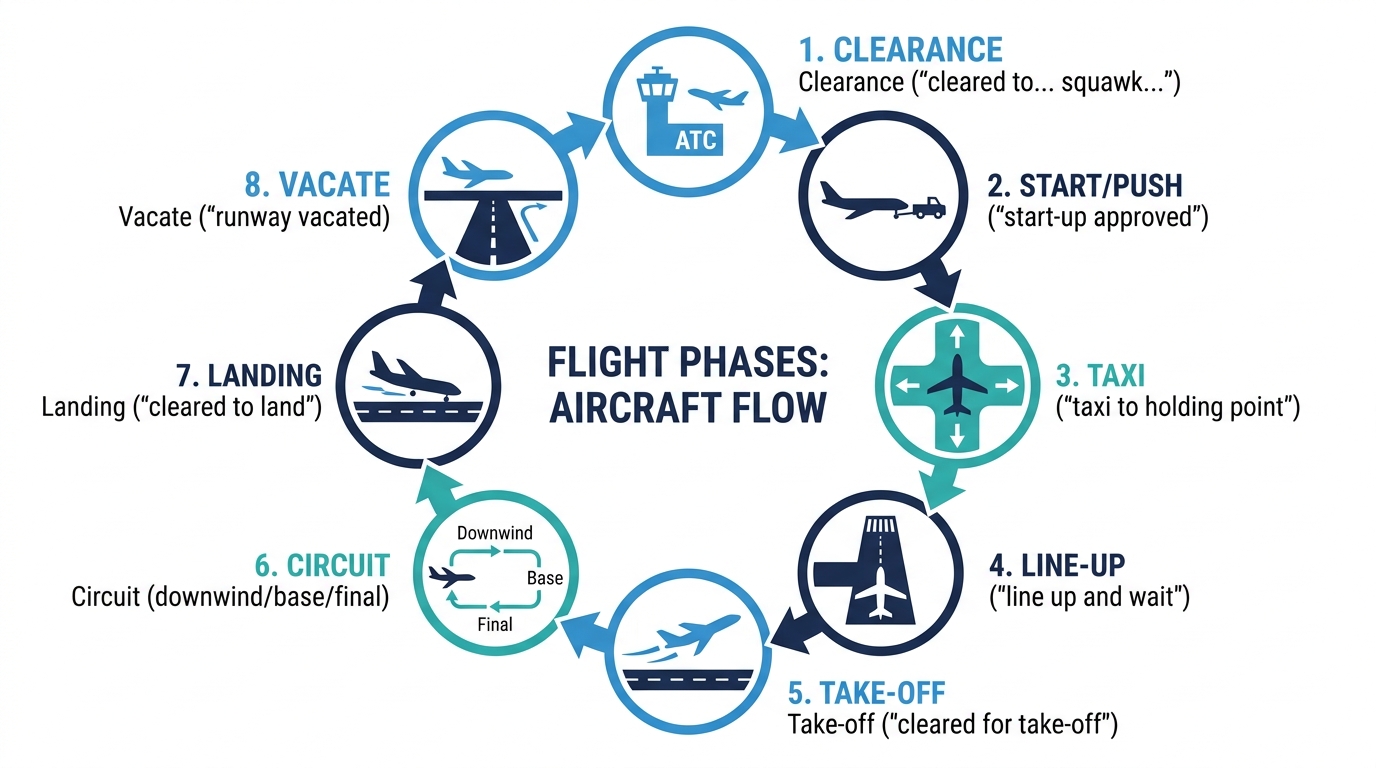 A flight in phraseology