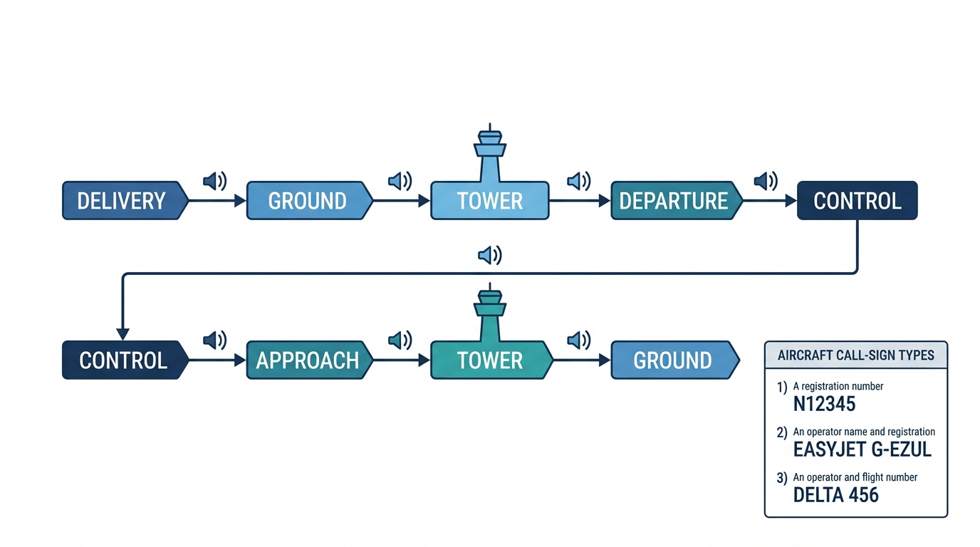 Figure 14.1 - Who you talk to - the ground-station flow