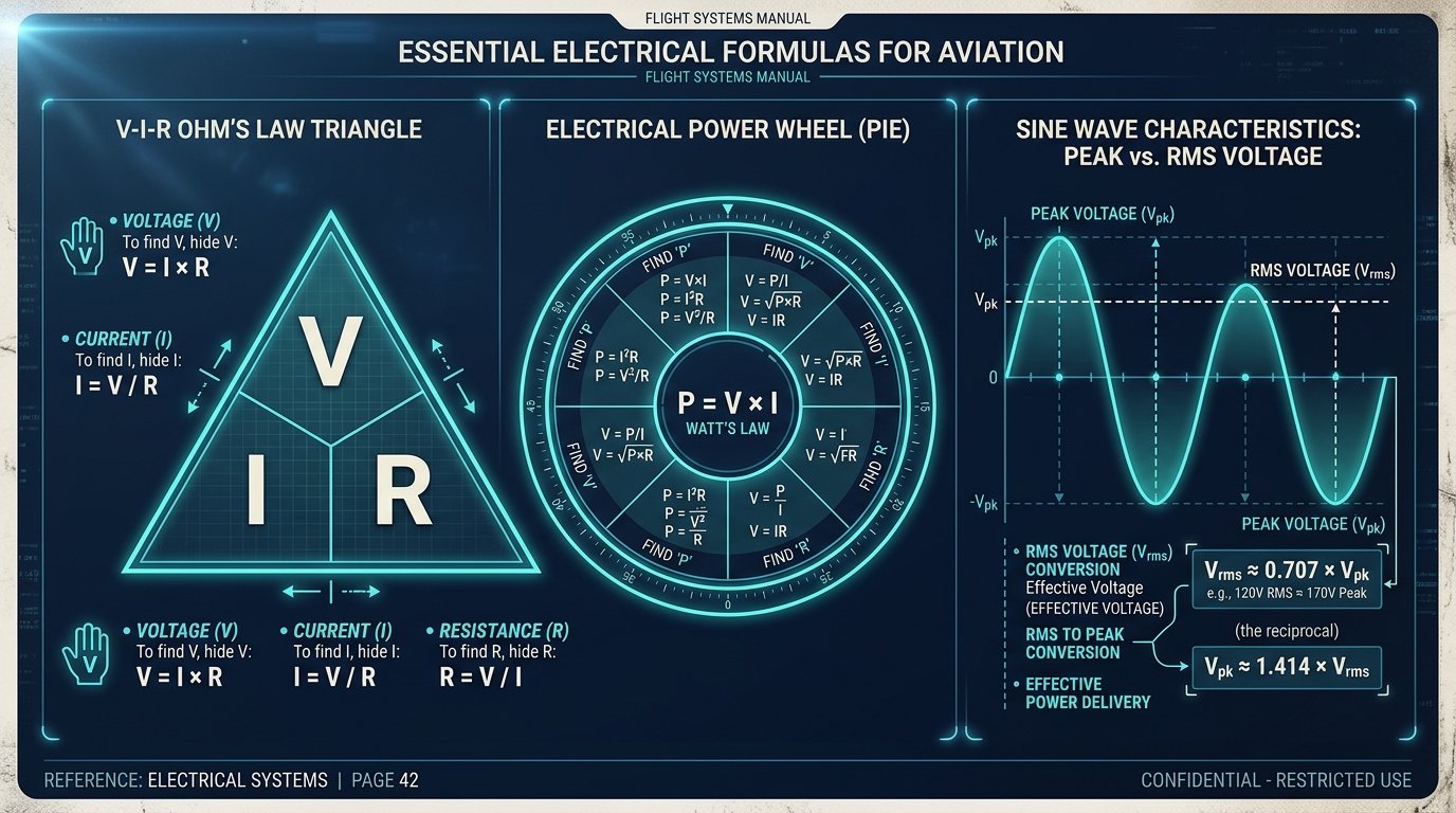 Figure 7.1: Ohm's Law and Power Wheel