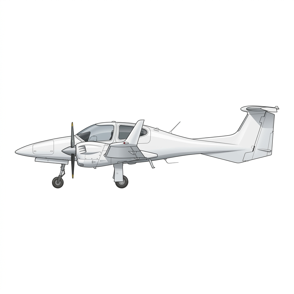 DA-42 NG side profile